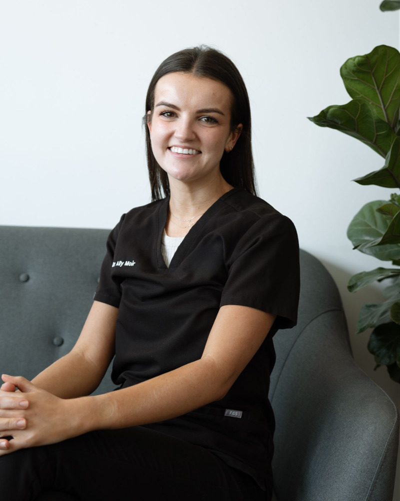 Dr Ally Moir, BClinSci (MQ) DMD (USyd)